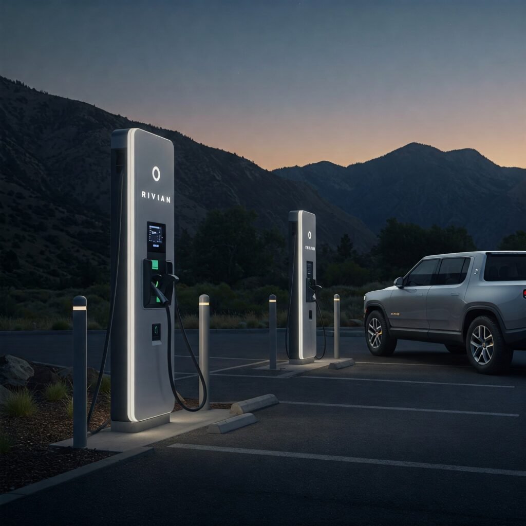 rivian charging stations